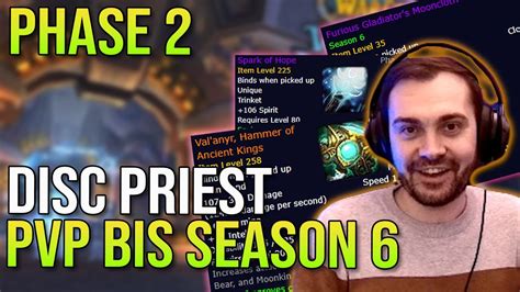 However, I will still provide a comprehensive gear list for all phases. . Disc priest phase 1 bis wotlk